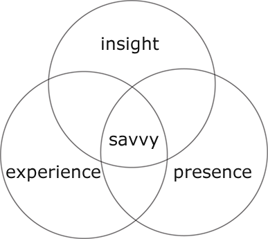 Insight - Savvy - Experience - Presence Sircle